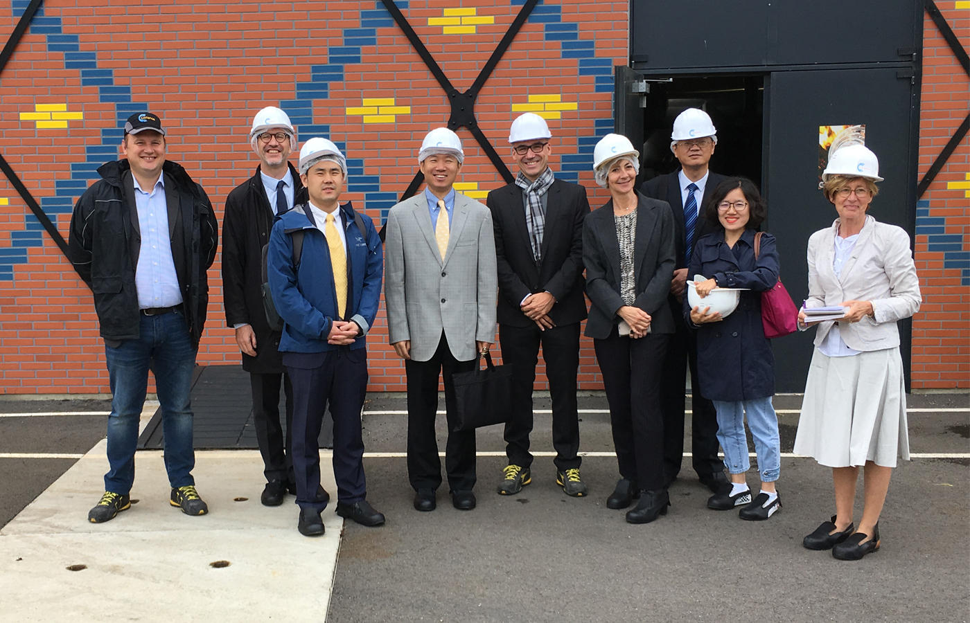 Visite délégation chinoise sur le site de la géothermie de Blanc Mesnil